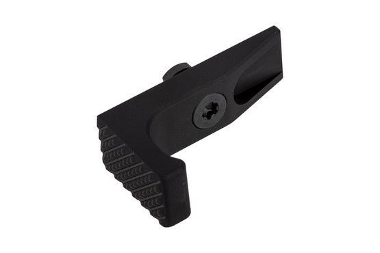 The SLR handstop mod 2 barricade is compatible with M-LOK handguards and has aggressive checkering